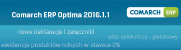 Comarch ERP Optima 2016.1.1 już dostępna