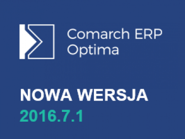 Comarch ERP Optima 2016.7.1