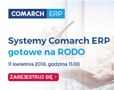 Systemy Comarch ERP gotowe na RODO - bezpłatny webinar