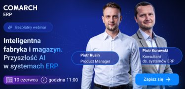 Webinar AI w produkcji i magazynie - Inteligentna fabryka i ERP