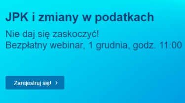 Webinar JPK i zmiany w podatkach